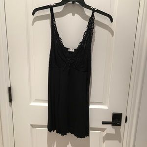 Black Sheer Lace Top